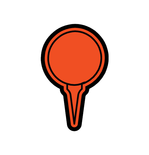 GOLFBALL ON TEE