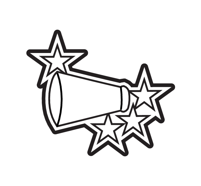MEGAPHONE W STARS